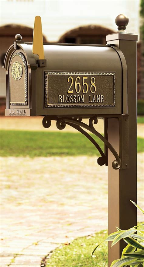 glueing metal house numbers to plastic mailbox|mailbox address keeps peeling off.